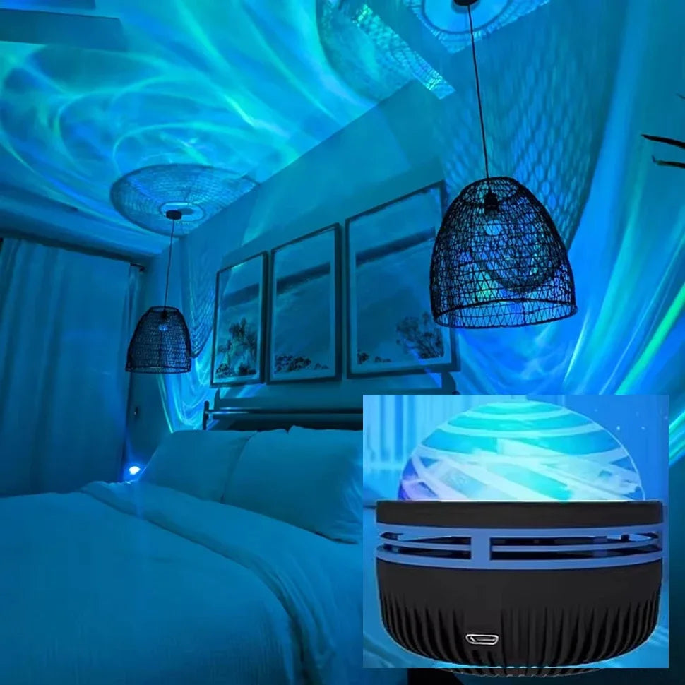 Projetor LED Oceano e Estrelas