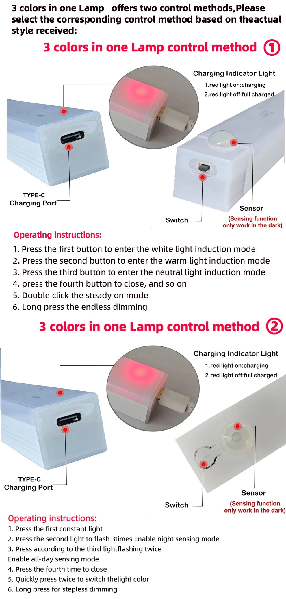 Luz LED com Sensor de Movimento