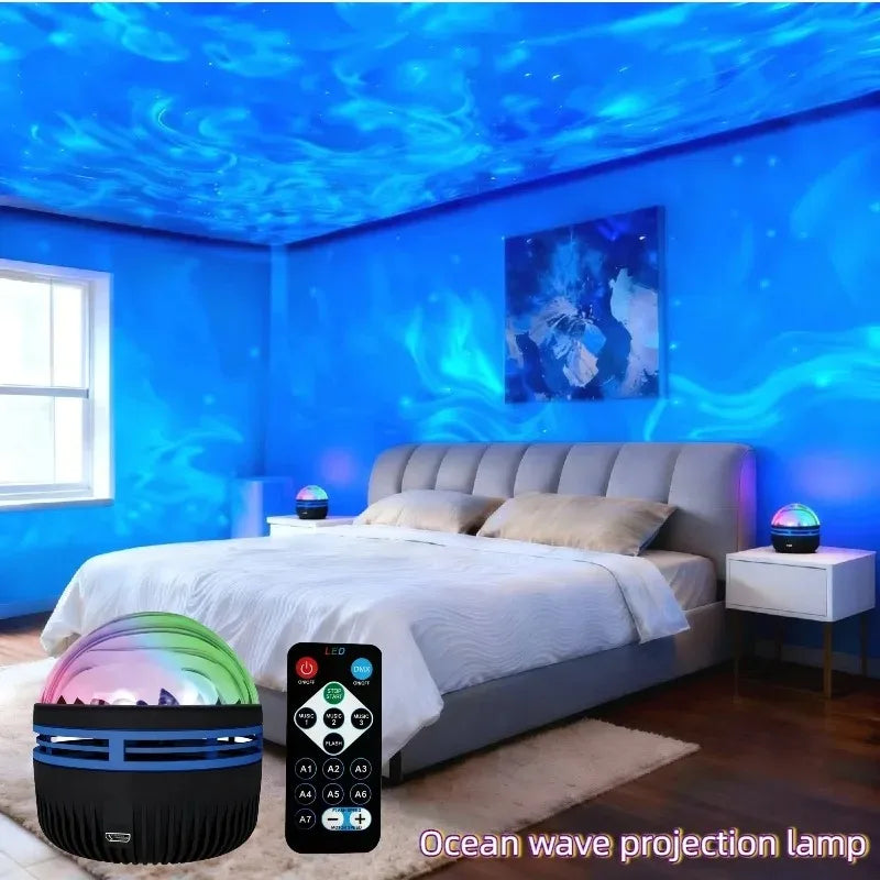 Projetor LED Oceano e Estrelas